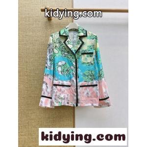 爽やか ココビーチ シルクシャツ シャネル コピーブランド シャツ スーパーコピー プリントkid26WzyyGz