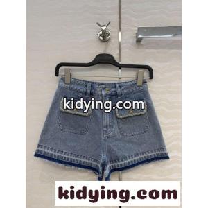 おしゃれ チェーンディテール デニム ショートパンツ シャネル スーパーコピー パンツ コピーkid26Of0T5f
