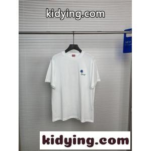 エンブロイダリー コットン 半袖Tシャツ ケンゾー Tシャツ コピー ホワイトkid26i0feua