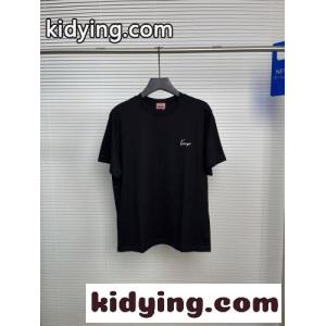 カジュアル 洗練された ロゴ刺繍 半袖Tシャツ ケンゾー Tシャツ コピー ブラックkid26iqiSbm