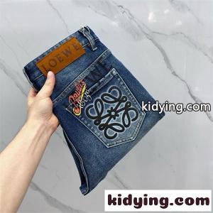 ブルージーンズ バックパッチ付き カジュアルモード loewe コピー ロエベ コピー コピー ジーンズ 脚長シルエット 限定感モデルkidying26595j0v