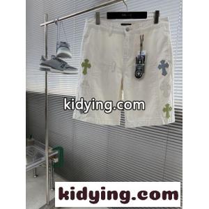クロスパッチ デニム ショートパンツ クロムハーツ コピー ジーンズ 偽物 ホワイトkid268na8Pf
