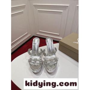 ビジュー ハイヒール ミュール クリスチャン・ルブタン サンダル コピー シルバーkid26vq4fam