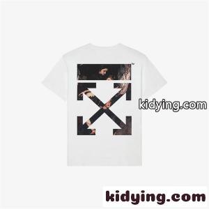 プリント バックロゴアート入り 注目作 OFF-white コピーブランド オフホワイト コピーブランド コピー Tシャツ トレンド感抜群 デイリー向けkidying26e45TPn