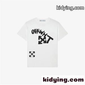 グラフィックTシャツ ロゴアートデザイン さらっと着られる OFF-white コピー オフホワイト コピー コピー Tシャツ 春夏向け おしゃれモデルkidying268DqaWv