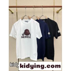 定番 カジュアル ロゴ入り 半袖Tシャツ モンクレール コピーブランド Tシャツ 偽物 クルーネックkid26SjmyCq