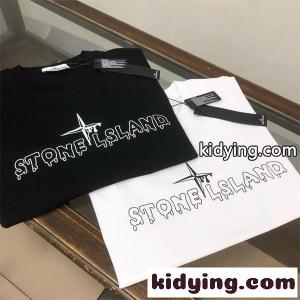 レタリングデザイン 男女兼用 夏コーデ映え STONE ISLAND ストーンアイランド コピー 半袖Tシャツ こなれ感ある新入荷kidying265TH9rC