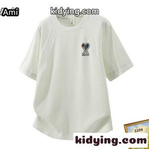 AMI PARISアミ パリス tシャツコピー【2026新作】オーガニックコットン100% 接触冷感 夏用半袖kidying26ue4X5j