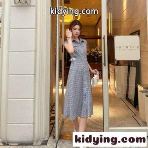 人気上昇 グレーモノグラムワンピース ノースリーブ風 LOUIS vuitton スーパーコピー ルイヴィトン スーパーコピー コピー ワンピース ウエストマーク きれいめスタイルkidying260fe8De