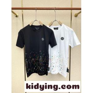 カジュアル 合わせやすい 半袖Tシャツ フィリッププレイン Tシャツ 偽物kid26H9Ln0b
