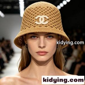 2026新作 chanel スーパーコピー シャネル スーパーコピー 透かし編みバケットハット レディース サマーニット帽 軽量通気性 ワイドブリム ココマークデザインkidying26Duum0z