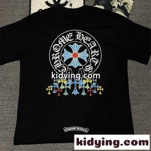 クロスプリント Tシャツ  クロムハーツ コピーブランド コピー CHROME hearts コピーブランド メンズ レディース 半袖トップス カラークロス ロゴデザイン ストリートkidying26zKDaeq