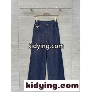 洗練された カジュアル ワイドレッグ デニムパンツ トムブラウン コピー ジーンズ 偽物 ブルーkid265vCqSb