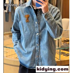 AMI PARIS 26ss春夏アミパリスデニムジャケットコピー 男女兼用オーバーサイズkidying26TjWf8z