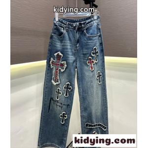 履き心地☆ 2026春夏☆☆Chrome hearts コピークロムハーツ コピーデニムコピーストリートファッションkidying26ySPP5n