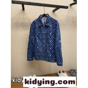 モノグラム エンブロイダリー デニム オーバーシャツ ルイ・ヴィトン ジャケット コピーkid26f8nu0r