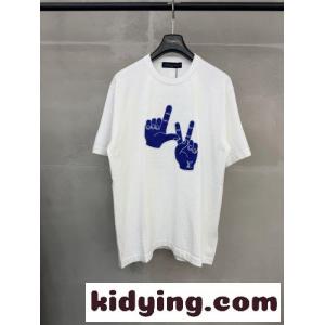 ショートスリーブ シグネチャーパッチ クルーネック ルイ・ヴィトン Tシャツ コピーkid26PX5X5b