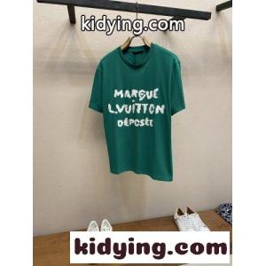 エンブロイダリー シグネチャーTシャツ ルイ・ヴィトン Tシャツ コピー グリーンkid26HrqS9D