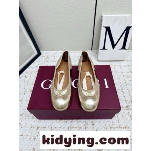 カジュアル 洗練された バレエシューズ グッチ コピー シューズ コピー ゴールドkid261byu8j