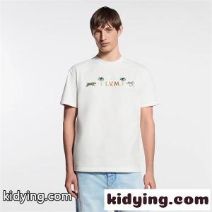 1AJVQK ☆ルイビトンｔシャツコピー☆LV × ザ･ダージリン リミテッド エンブロイダリー ショートスリーブ クルーネックkidying26aKrmSn