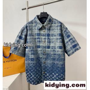 2026大人気ルイビトンコピーLOUIS vuitton スーパーコピー☆☆1AJC88デニム ショートスリーブシャツkidying26qmiiea