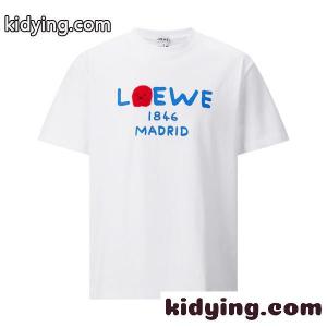 カラーロゴ グラフィックアート 遊び心 loewe ブランド コピー ロエベ ブランド コピー コピー 半袖Tシャツ 旬のファッションアイテムkidying26P9bmWn