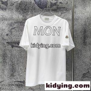フロントレタリング ワンポイントパッチ スタイリッシュ moncler スーパーコピー モンクレール スーパーコピー コピー 半袖Tシャツ 注目作kidying2615bGPD