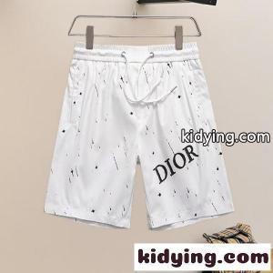 モノトーン 飛沫プリント 速乾ハーフパンツ dior コピー 激安 ドローコード仕様 ディオール コピー サマービーチショーツkidying2609bu8r