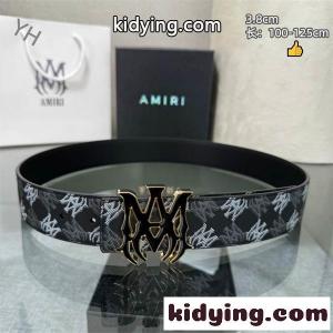 AMIRI 2026最新☆アミリベルトコピー高級レザーベルトシルバーバックルが印象的kidying26H5bOPb