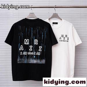 限定コレクション風 アートプリント ストリートムード AMIRI アミリ コピー 半袖Tシャツ 注目モデル モードスタイルkidying26rKniam
