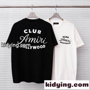 スクリプトロゴ フロントレタリング LAムード リピート人気 AMIRI アミリ コピー 半袖Tシャツ 高品質デザインkidying26uiWT5f