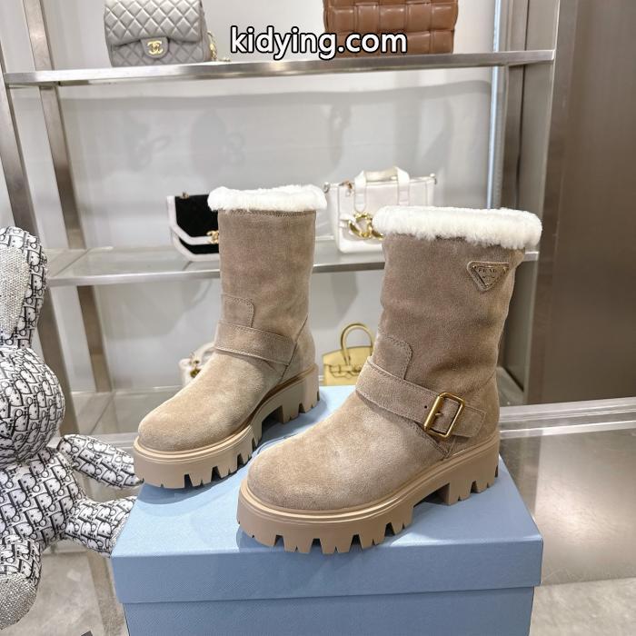 偽 ブランド 販売ブーツ格好良すぎる ゆったりふんわり着心地 上品シックなお品プラダ._0_1
