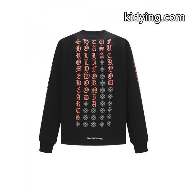 Chrome Hearts 2025秋冬新作ロングスリーブTシャツ・限定スクリプトプリント・ユニセックス-3