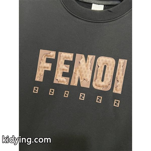 ロゴプリント FENDI フェンディ コピー トレーナー ゆったり 定番 2026新作-7