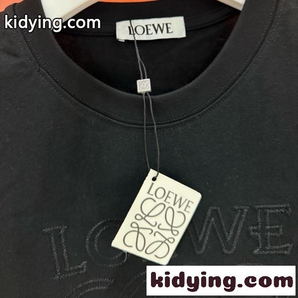 LOEWE ロエベ クラシックアナグラム 刺繍デザインTシャツ コットン半袖 ファッション 売れ筋 快適フィット-12