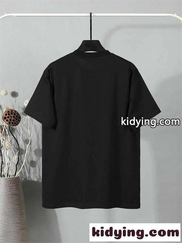 シンプル半袖 PRADA コピー Ｔシャツ ホワイト ブルー配色 プラダ 上品 カジュアル 夏コーデ 爽やか 夏向け 軽やか-1
