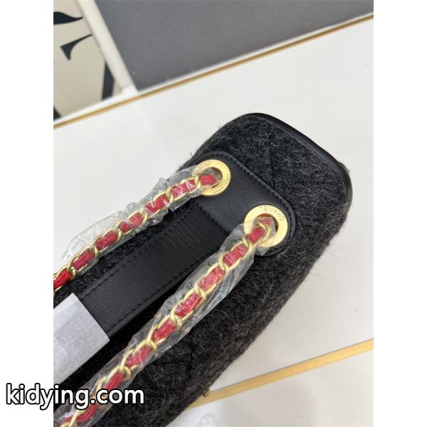 グレーモール 大サイズ CHANEL シャネル ショルダーバッグ コピー ユニセックス ヴィンテージ風-4