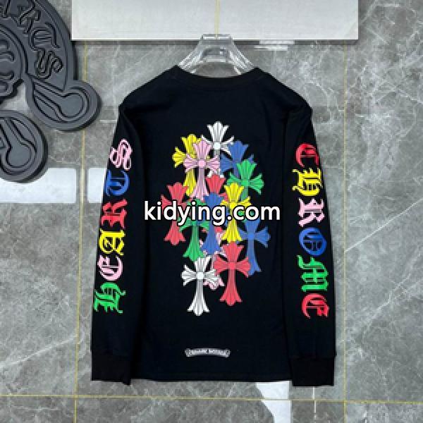 王道のストリートファッションおすすめ CHROME HEARTS クロムハーツコピー長袖ｔシャツ ユニセックス-0