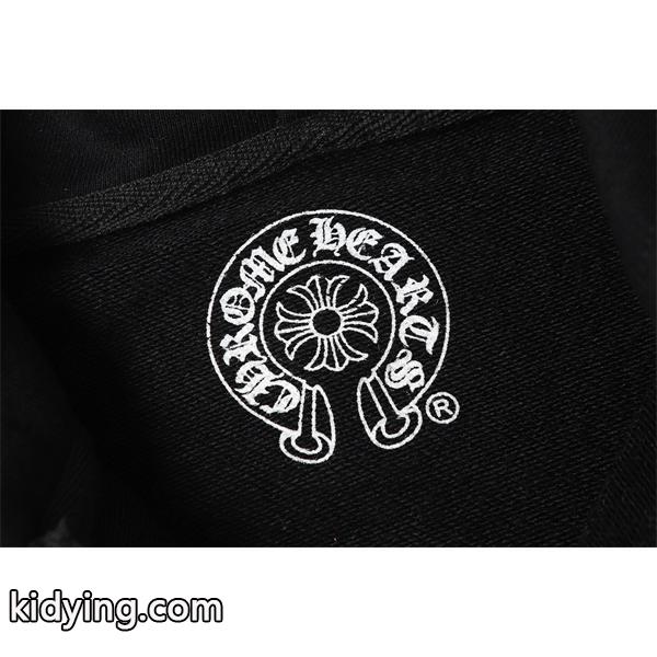 クロムハーツ コピー Chrome Hearts パーカー 数量限定! ホワイト × ブルー バックロゴ 高級感溢れる 2025秋冬コーデ-3