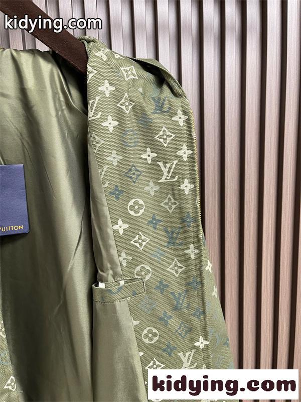 LOUIS VUITTON 総柄デザイン ジップアップパーカー ルイヴィトン スーパーコピー メンズ フーディー カジュアル-8