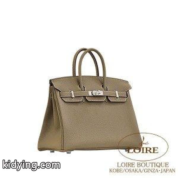 エルメス[HERMES]　バーキン25cm[Birkin25cm]　トゴ　エトゥープ　シルバー金具 :0807715:ロワールブティック - 通販ショッピング-0
