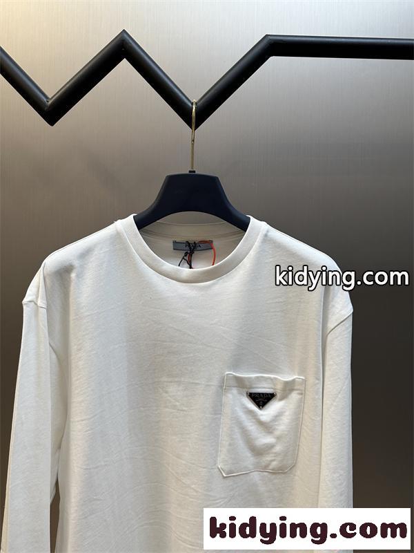 長袖Tシャツ ポケット付き シンプル おすすめ 2026新作 PRADA プラダ スーパーコピー-2