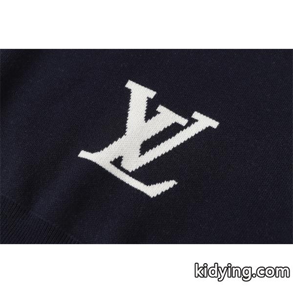 Louis Vuitton ルイヴィトン 偽物 ニット 着回し抜群の新デザイン モノグラムスタイル ブラック＆ホワイト-4