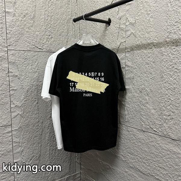 MM6激安 Maison Margielaメゾン マルジェラコピーTシャツクルーネック半袖服おしゃれコーディネート-0