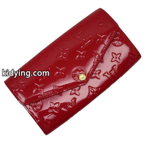 ルイヴィトン Louis Vuitton 長財布 モノグラムヴェルニ ポルトフォイユ・サラ パテントレザー スリーズ(レッド)xゴールド 訳あり :h19040:ブランドバリュー - 通販ショッピング-0