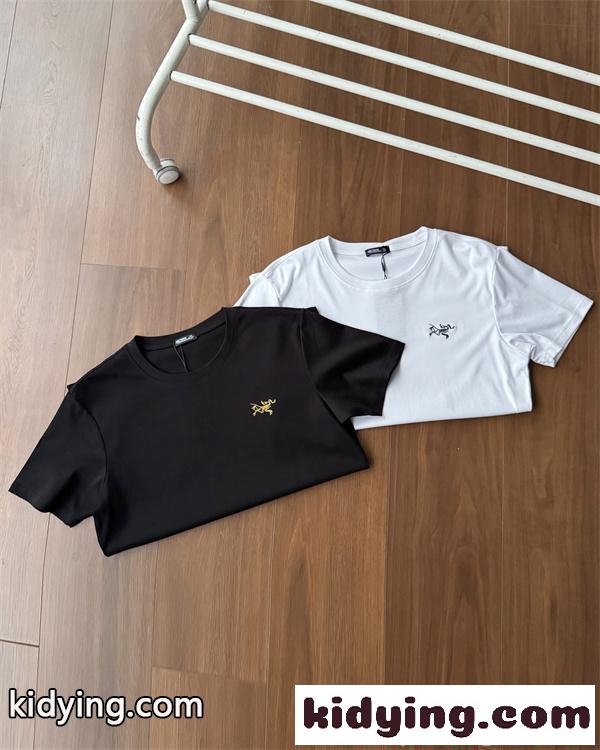 ホワイト ブラックアークテリクス コピー ARCTERYX ミニマル 半袖Tシャツ シンプル 上品 軽量 快適-6