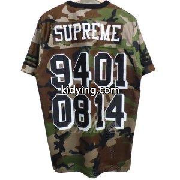 SUPREME 14SS Championship FootballチャンピオンフットボールカモメッシュTシャツ カーキ サイズ：M (下北沢店) 1 :583517002591:カインドオル - 通販ショッピング-0