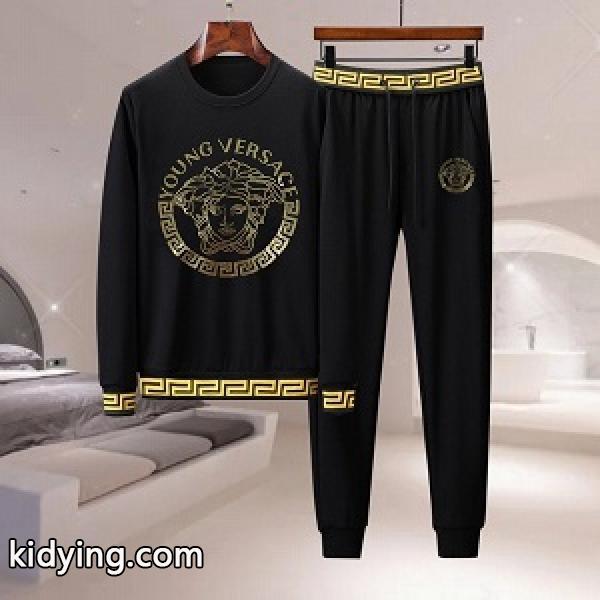 2021FWコラボ ヴェルサーチセット 偽物 Versace 裏起毛 保温性に優れたよい着心地-0