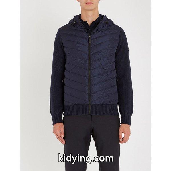 カナダグース canada goose メンズ ダウンジャケット アウター hybridge hooded shell-down and wool jacket Navy :ap5-7238792-026:フェルマート fermart 3号店 - 通販ショッピング-0