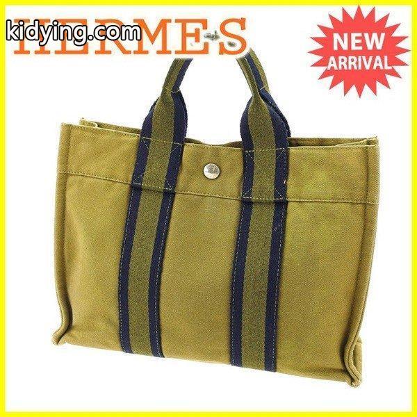 エルメス Hermes バッグ トートバッグ フールトゥ カーキ ブラック レディース 中古 Bag :Y4572:BRAND DEPOT - 通販ショッピング-0